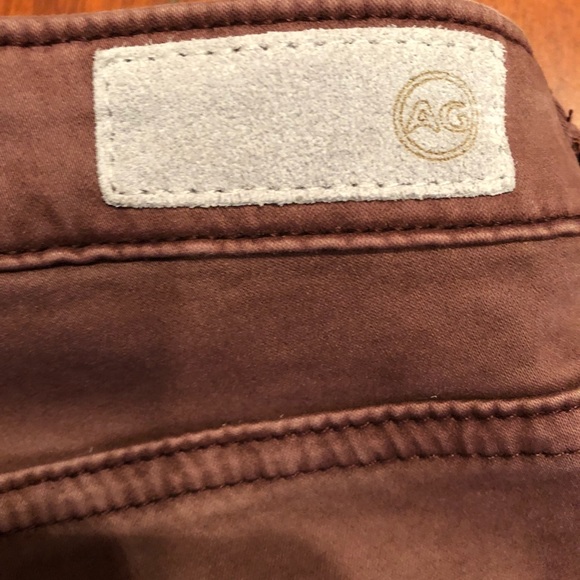 AG Adriano Goldschmied Faded Burgundy Super Skinny Leggings Jean - Picture 2 of 10